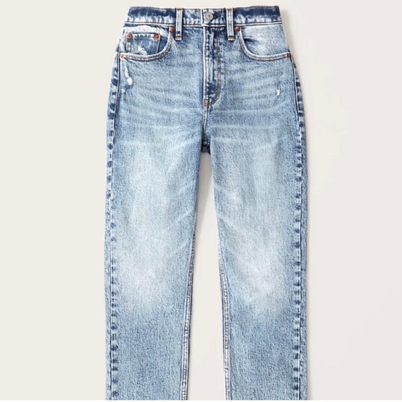 Abercrombie & Fitch Denim - Abercrombie & Fitch Curve Love High Rise Mom Jean